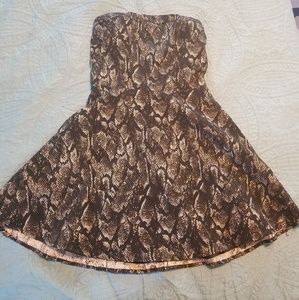 Express strapless dress